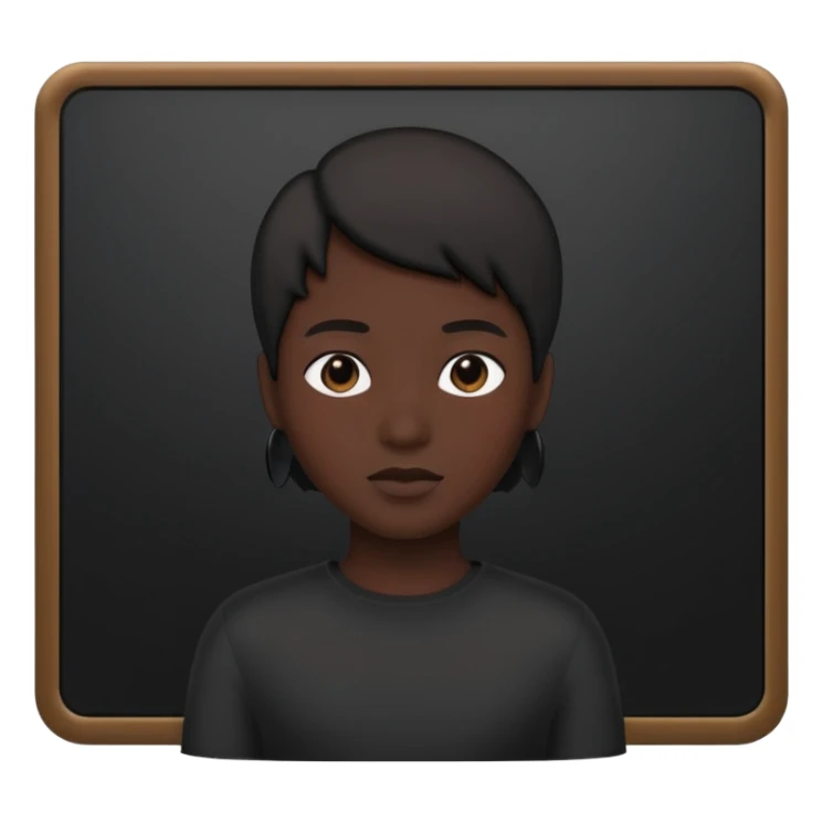 person silhouette standing in front of a screen with play icon sticker