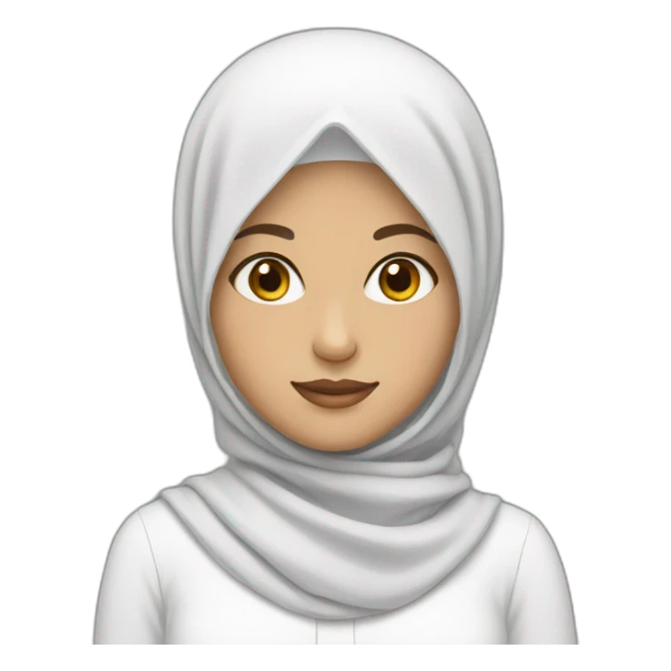 white hijab girl  sticker