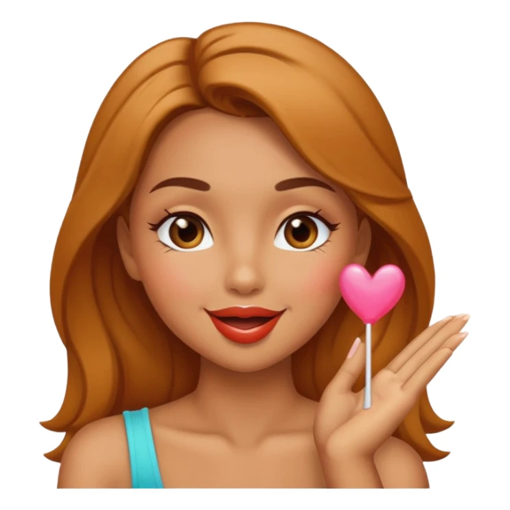 sexy hot girl, blowing a kiss sticker