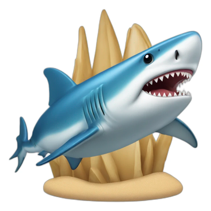 Un requins sur un requin sticker