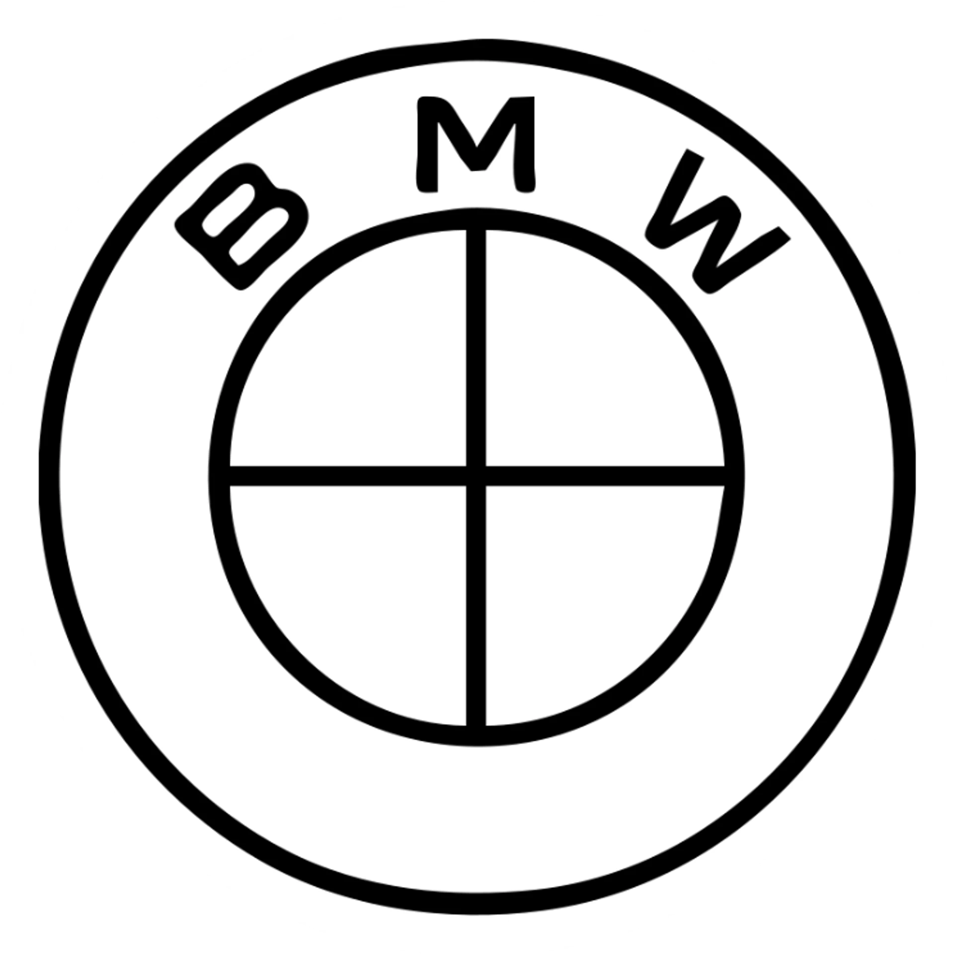 BMW logo sticker