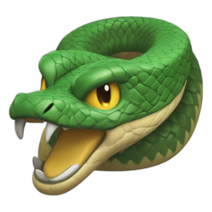 A twitch emote of a snake angry sticker