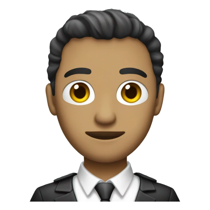 criminalista con su traje blanco y piel clara sticker