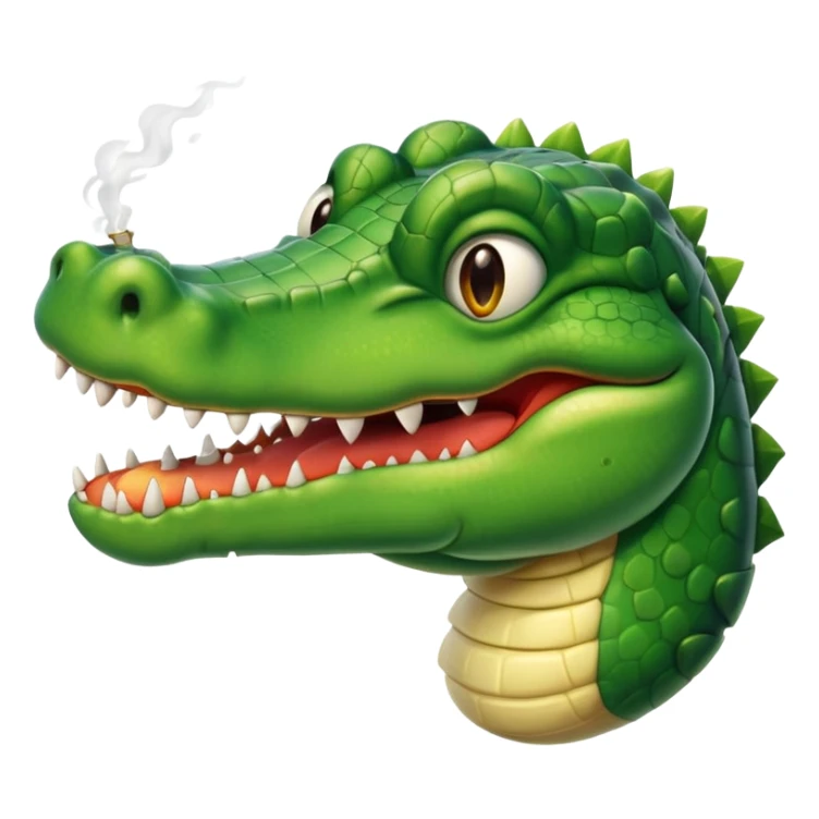 Un alligator habillé en smoking faisant un sourire sticker