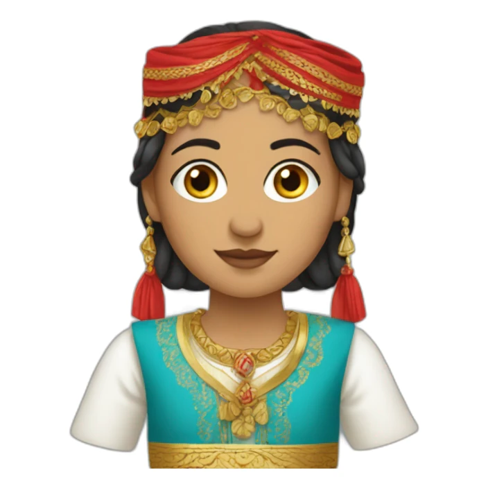 Tenue traditionnel Tunisienne sticker