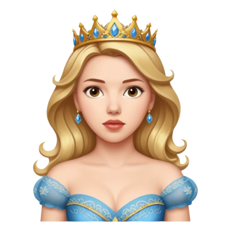 Scarlett Johansson in a princess dres sticker