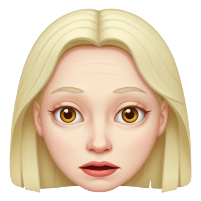 Ugly person woman sticker