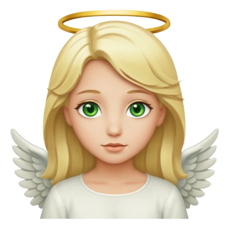 Green eyed blonde angel sticker