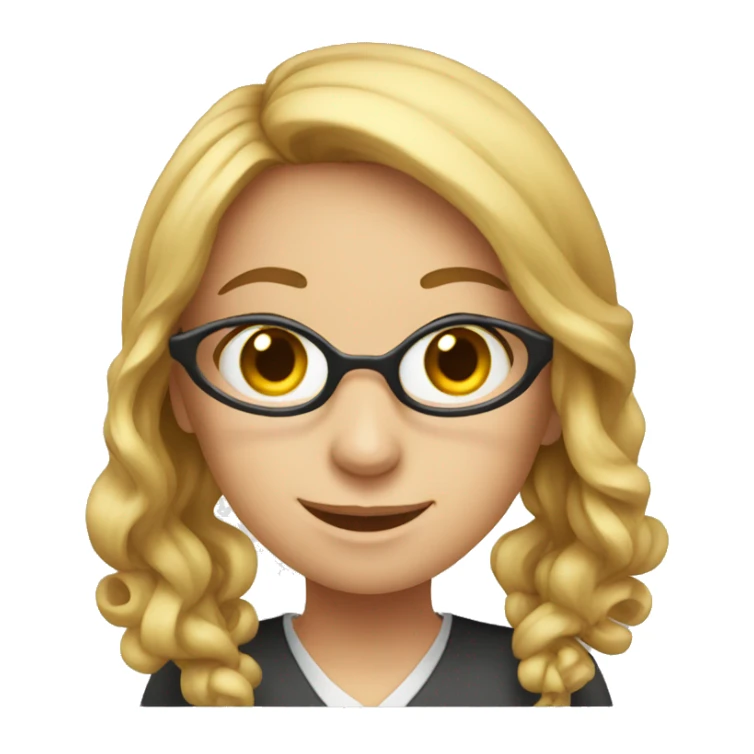 A YOUNG FEMALE ENGLISH TEACHER THANKING sticker