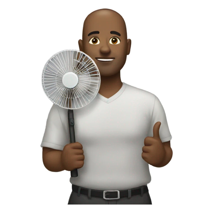 Standing fan sticker