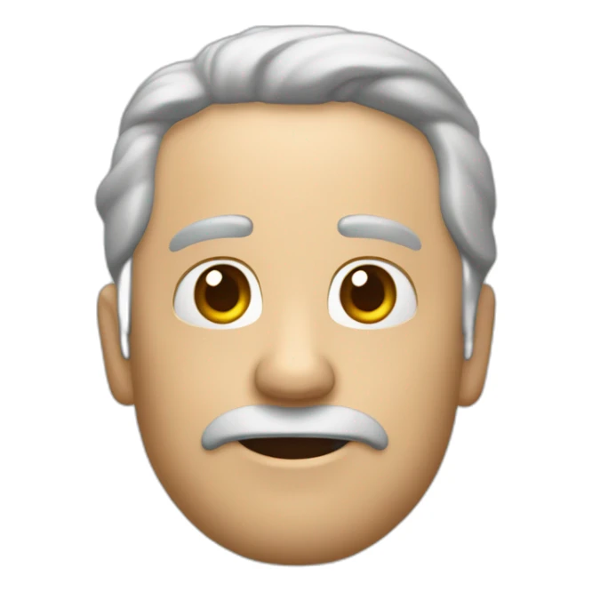 un hombre de unos 40 años con una expresión de impresionado  sticker