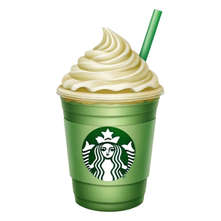 Starbucks green Frappuccino sticker