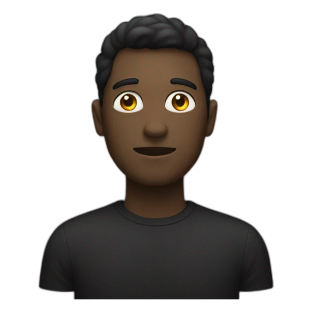 Autiste sur un homme noir sticker