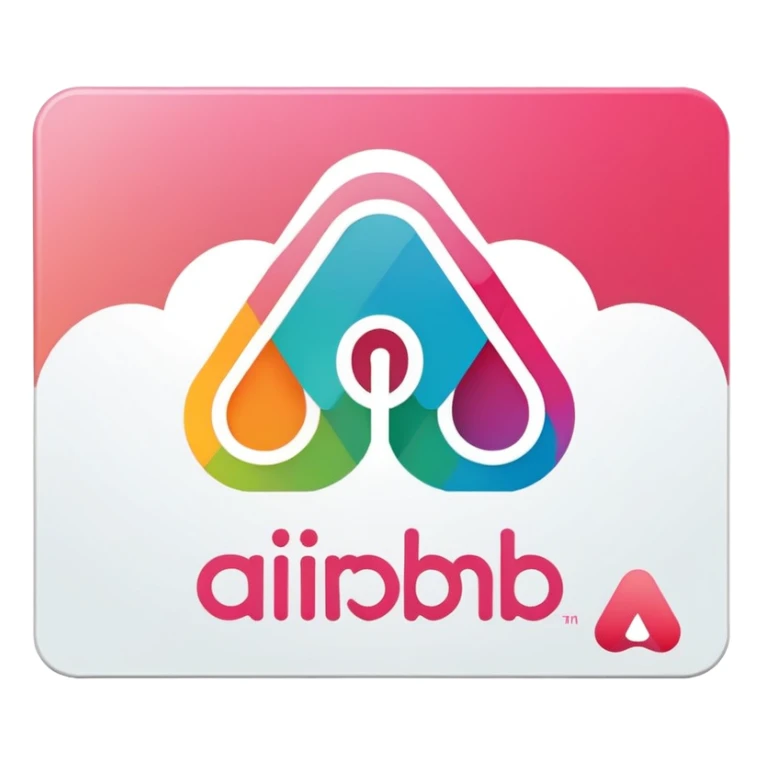 gift card with logo airbnb sticker