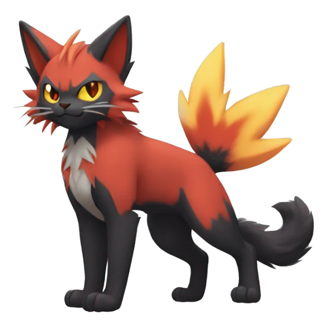 Torracat-Zoroark-Litten-Zoruabat-cat full body sticker