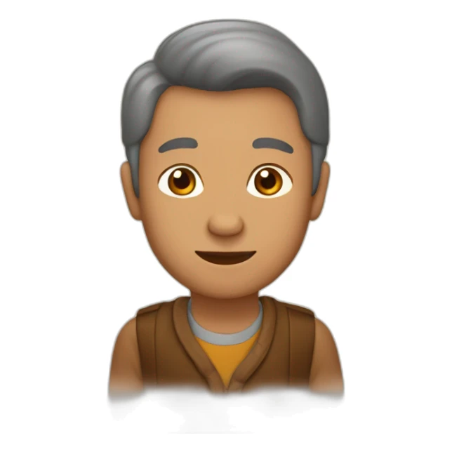 Homme brun âgée d'une 15 années sticker