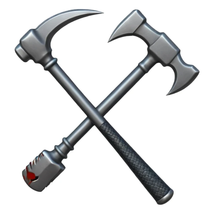 The Sickle and Hammer are dark gray and crossed sticker
