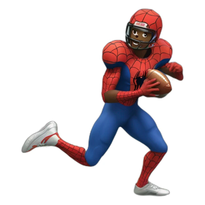 spider man play football sticker