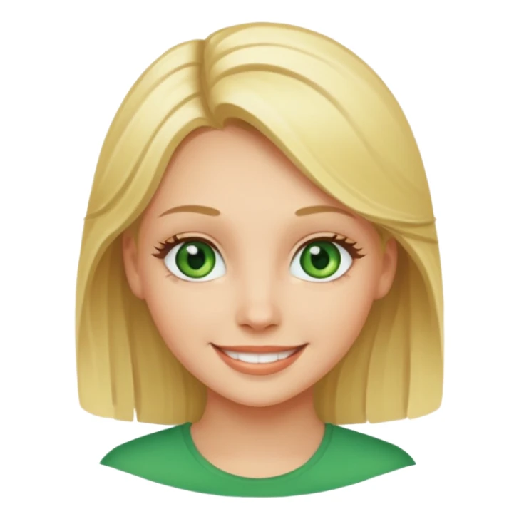 Una ragazza bionda con occhi verdi  sticker