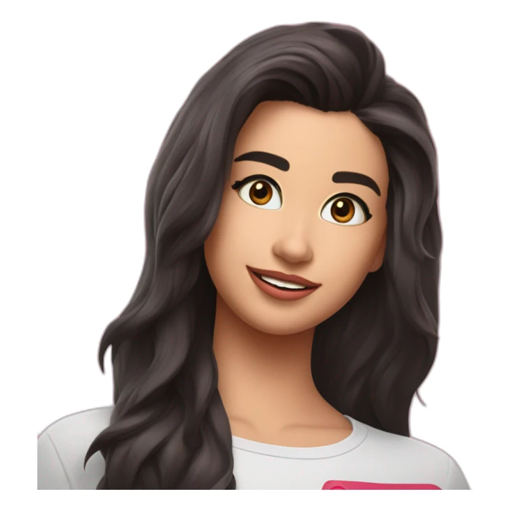 charli d'amelio avec le logo tiktok sticker