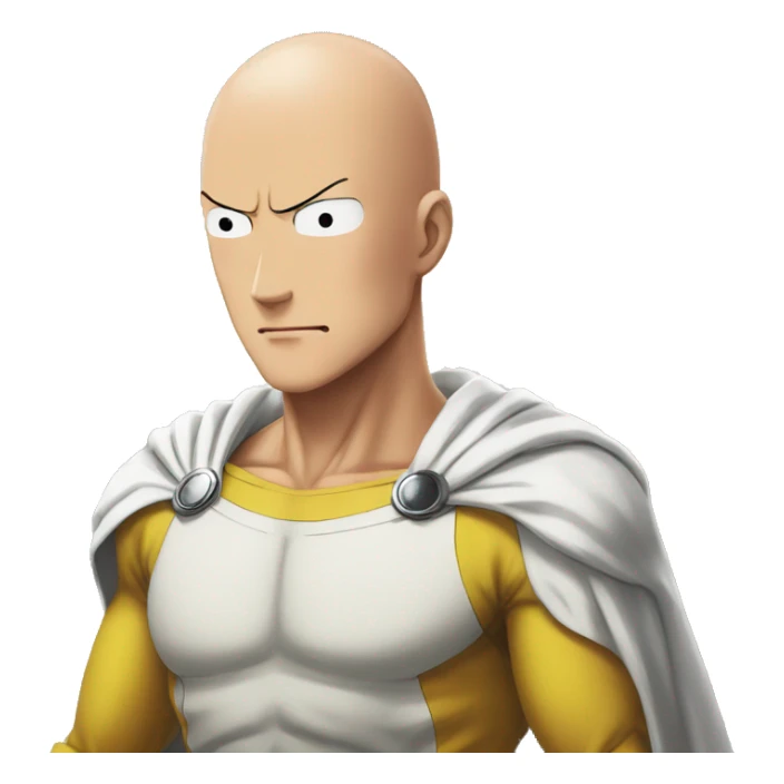 Saitama of one punch man sticker