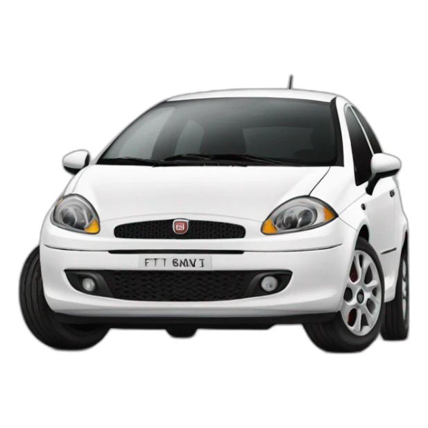 Fiat grande punto blanche sticker