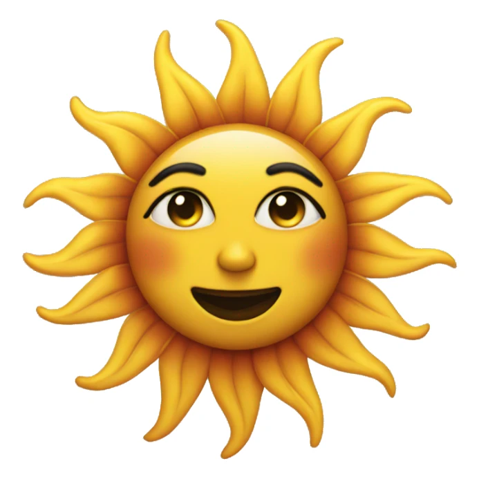 sun wearing makeup  sticker