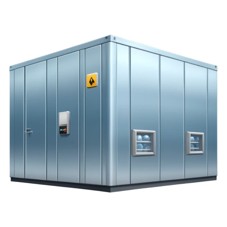 ambient and refirigeration warehouse at an angle cold sticker