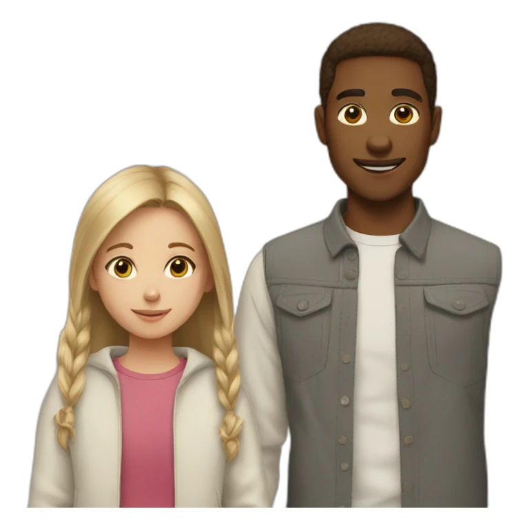 Brother and sister together  sticker