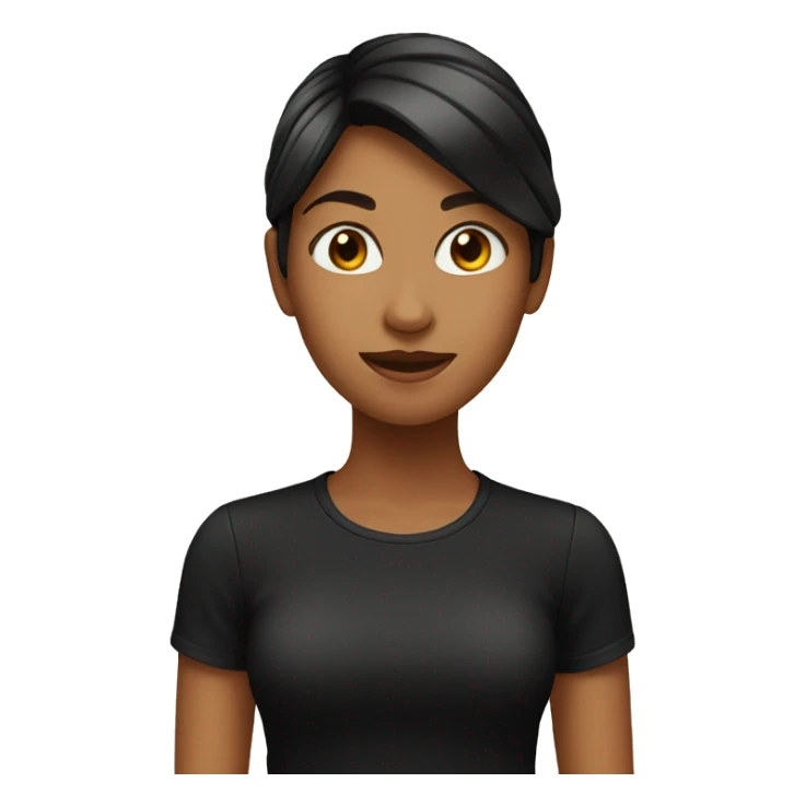 girl in black shirt indoors sticker