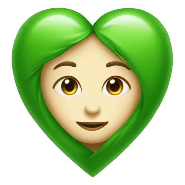 Green heart that says Cecilia on it sticker