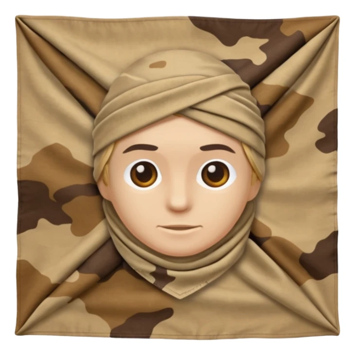 desert camouflage bandana sticker