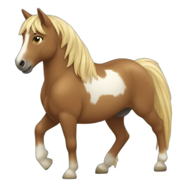 Un chat qui fait du poney sticker