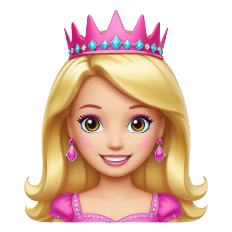 Barbie Princess related emoji sticker