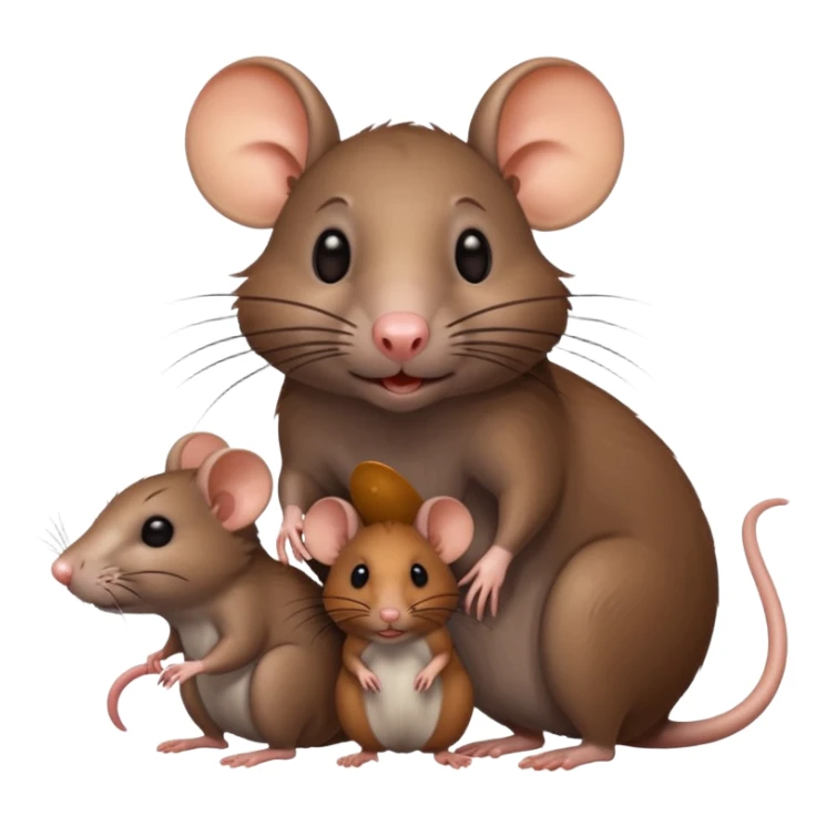 rat with family sticker