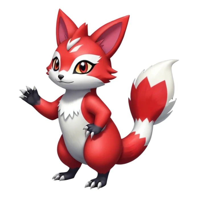 Shiny Furret-Litten-Zangoose-Hybrid (Full body) sticker