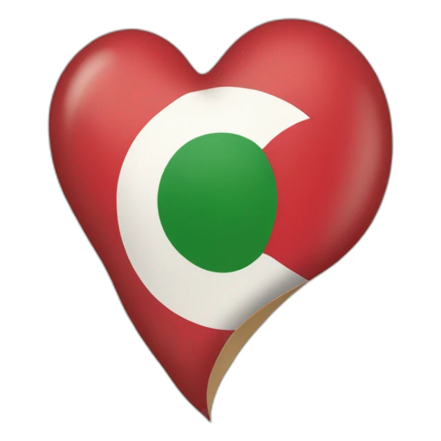 le drapeau de Madagascar avec des cœur partout sticker