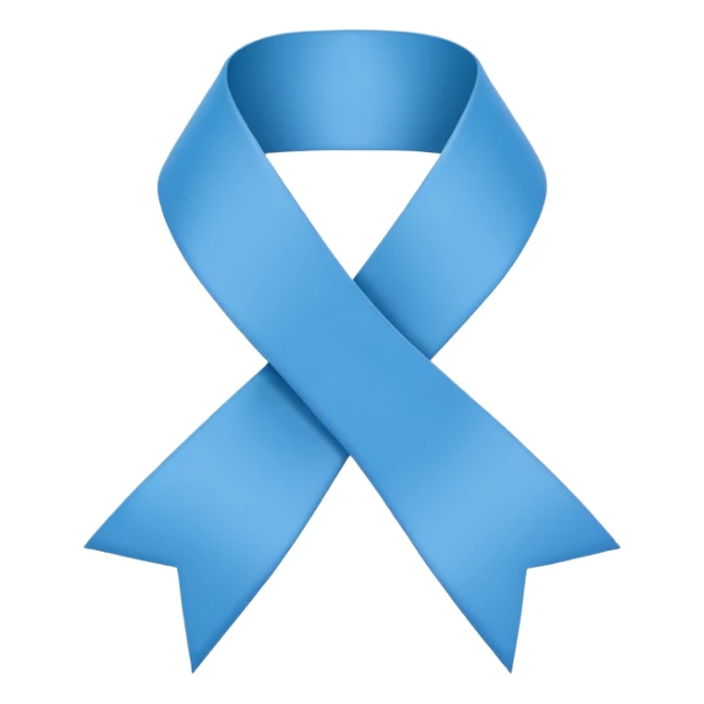 blue mental health awareness ribbon, simple, clear, suitable for emoji use sticker