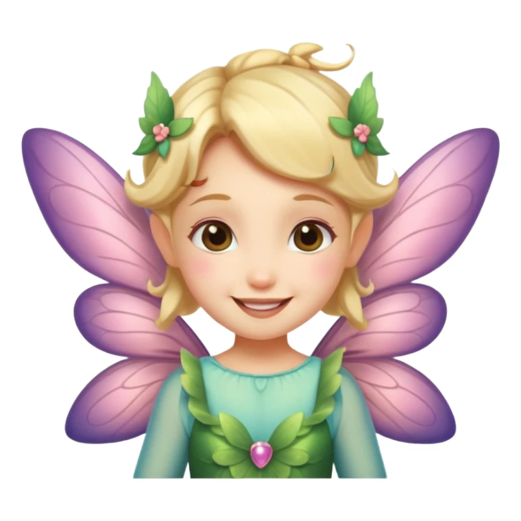 A little fairy, with wings,  , do more different emotional sticker