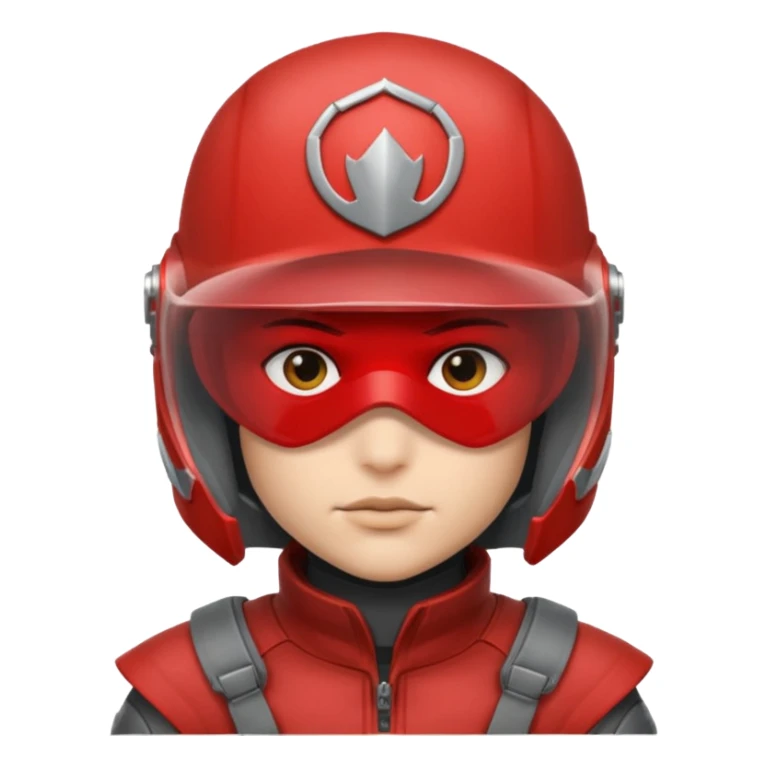 redhood with helmet and visor sticker