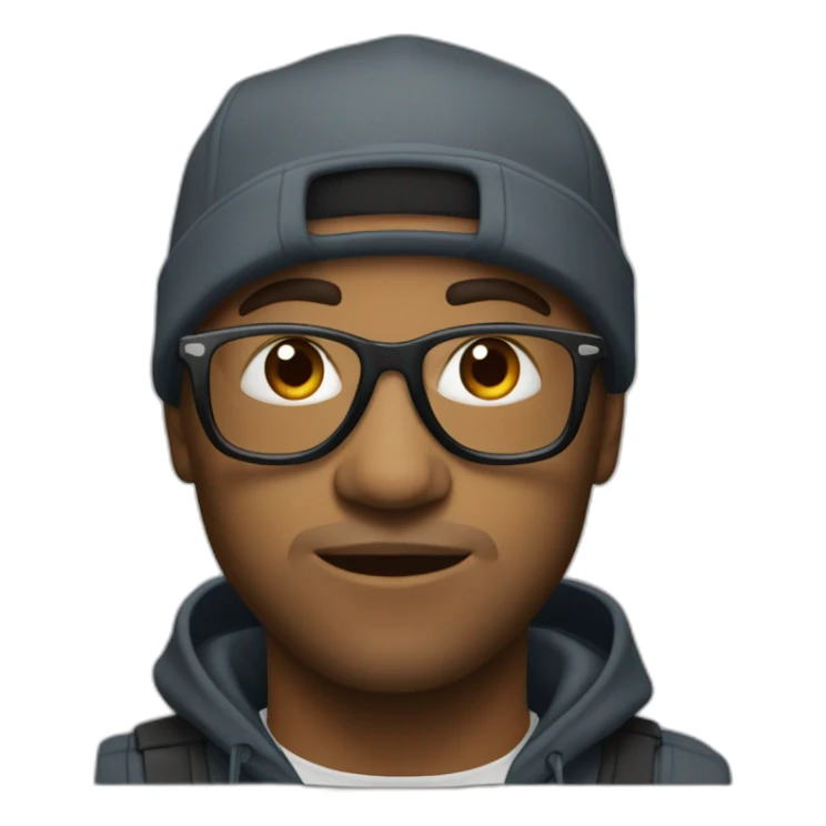 Jul le rappeur français en realiste sticker