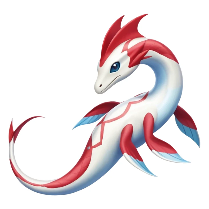 Milotic-Latias-Fakémon-hybrid-creature (full body)  sticker