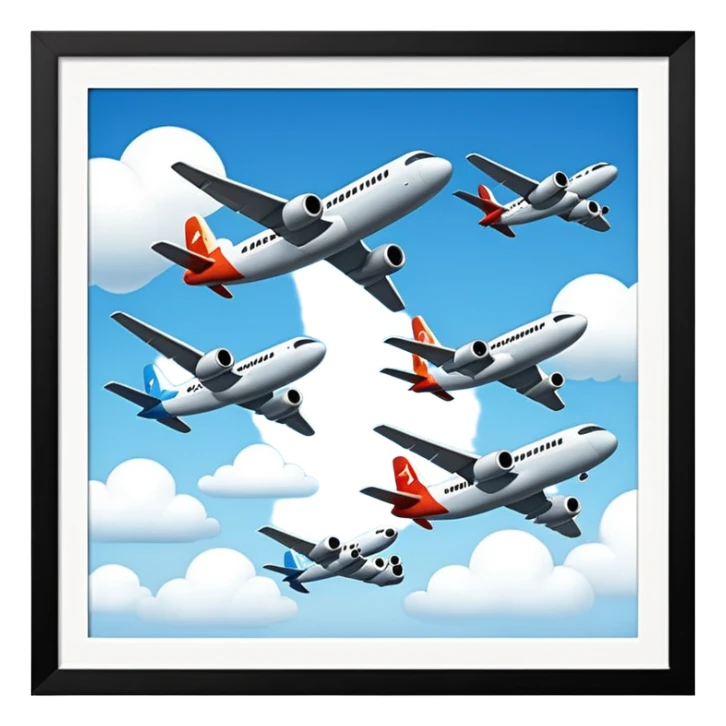 Viajes y vuelos  sticker