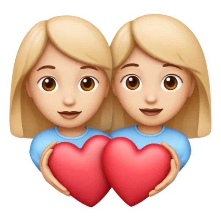 emoji with text 'я 💕 Юльчика', two hearts instead of the word 'люблю' sticker