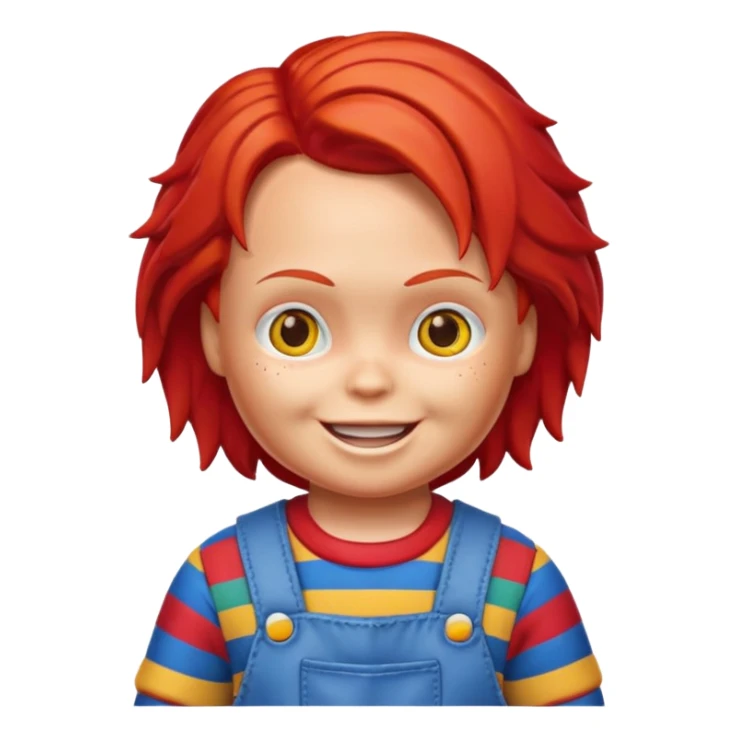 Un emojin de chuky sticker