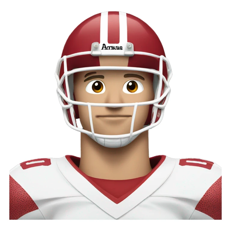 White person number 99 Arkansas football player  sticker