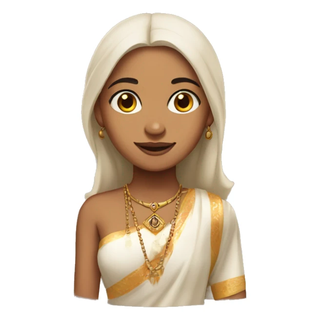 Light skinned indian girl sticker