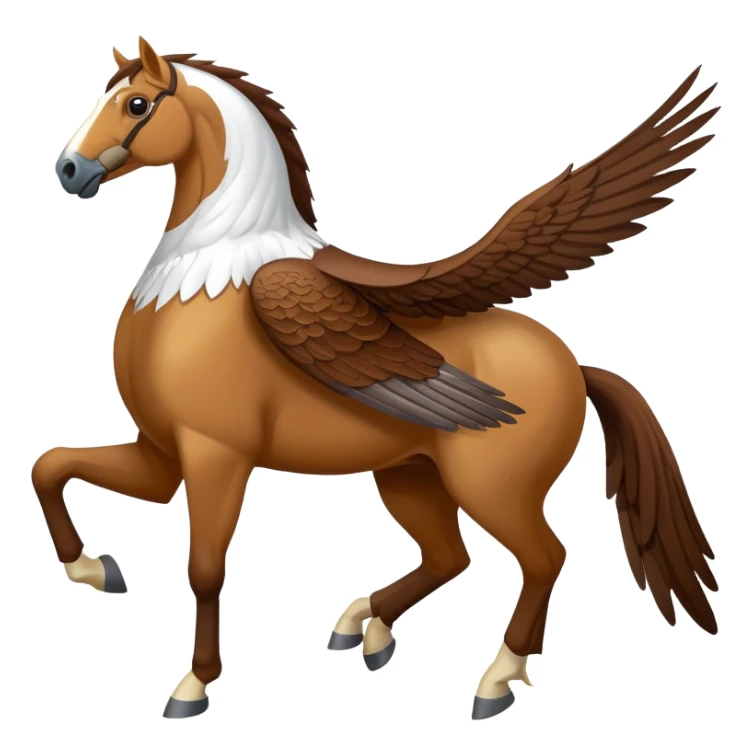 Horse and a falcon sticker