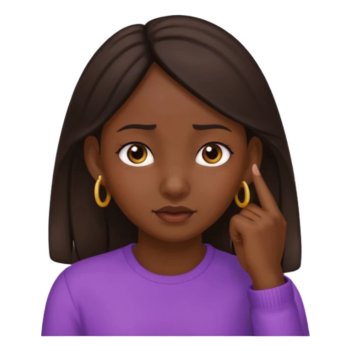 👧🏾👂🏾🤏🏾 pinching ear girl sticker