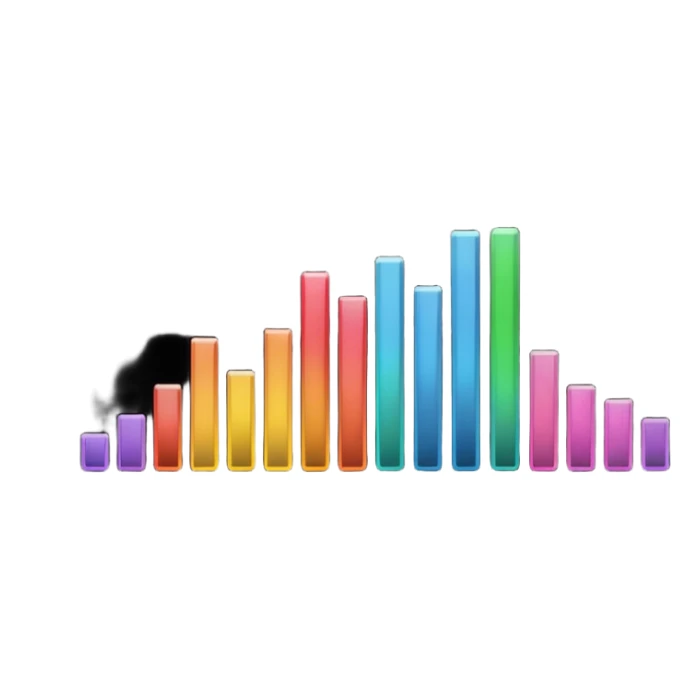 full black audio spectrum, the spectrum is black sticker